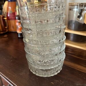 Anchor Hocking Clear Glass Bowls Set of 7 - cereal or ice cream/dessert bowls